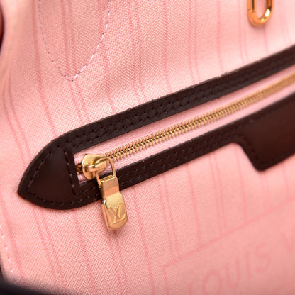 Louis Vuitton Damier Ebene Neo Neverfull MM Rose Ballerine 12 of 12