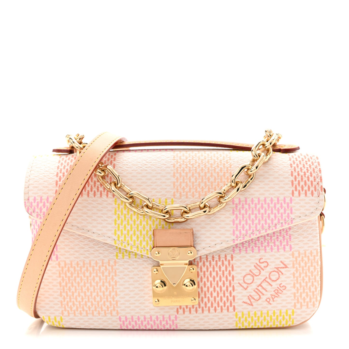 Damier Giant Pochette Metis East West Peach