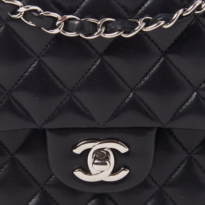 Chanel Lambskin Quilted Medium Double Flap Black 10 of 10