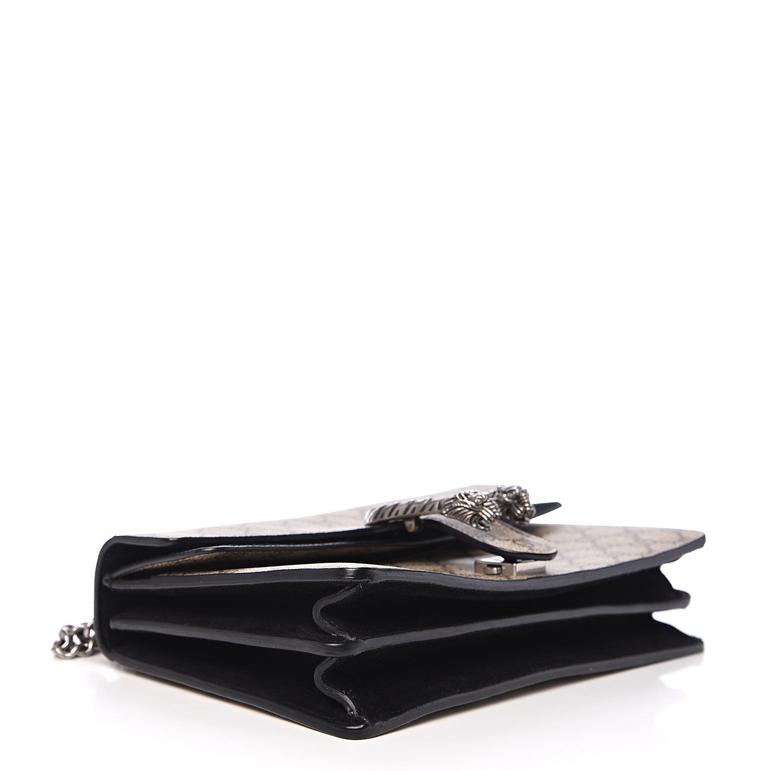 Gucci GG Supreme Monogram Small Dionysus Shoulder Bag Black 3 of 11
