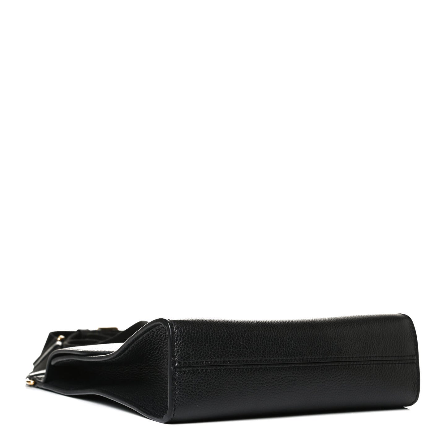 Natural Grain Calfskin Antony Messenger Crossbody Black