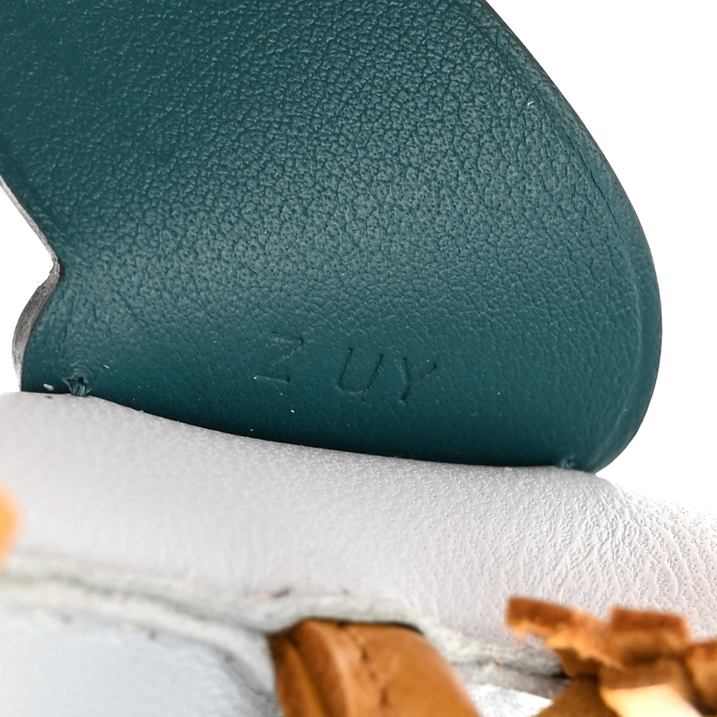 Milo Lambskin Grigri Rodeo Pegase Horse Bag Charm PM Bleu Brume Sesame Vert Bosphore