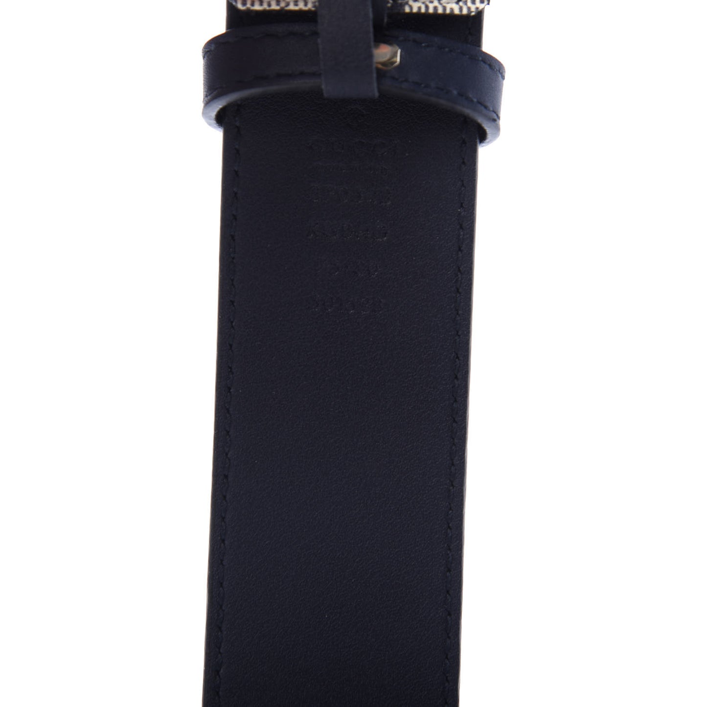 GG Supreme Monogram Interlocking G 37mm Belt 75 30 Beige Blue