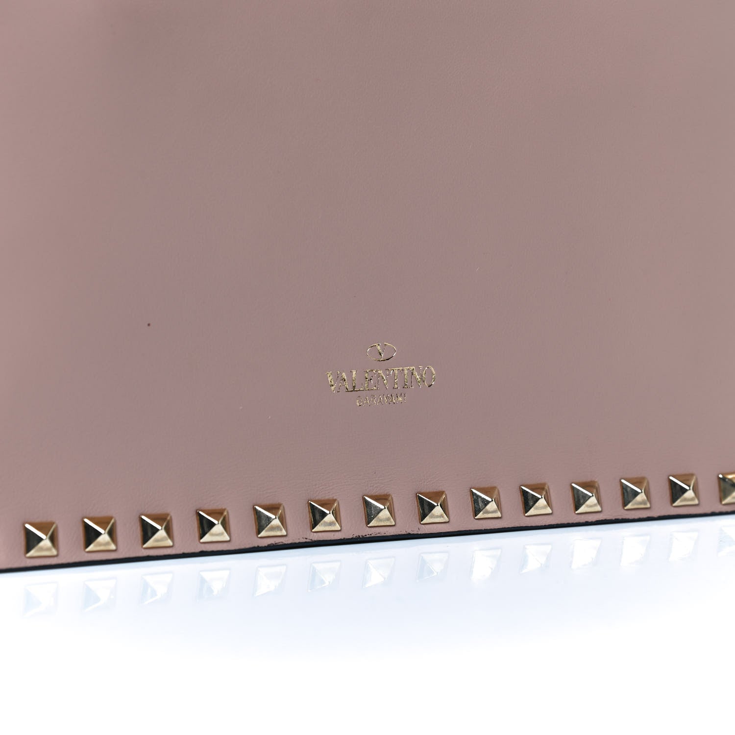 Valentino Garavani Nappa Rockstud Wristlet Clutch Soft Noisette 7 of 12