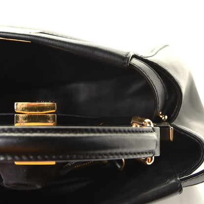 Fendi Nappa Mini Peekaboo Iconic Satchel Black 11 of 12