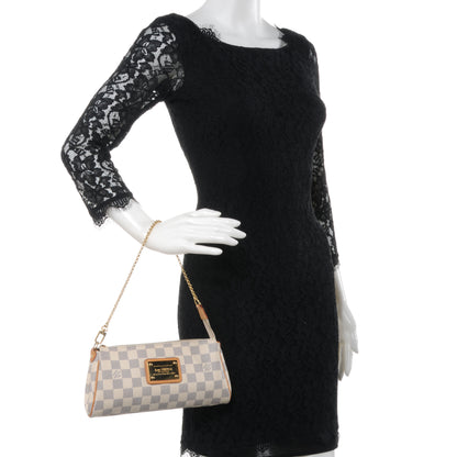 Louis Vuitton Damier Azur Eva Clutch 2 of 8