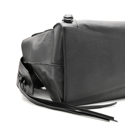 Balenciaga Grained Calfskin Neo Classic Black Hardware Large Top Handle Bag Black 9 of 10
