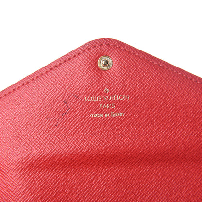 Louis Vuitton Damier Ebene Josephine Wallet Red 7 of 17
