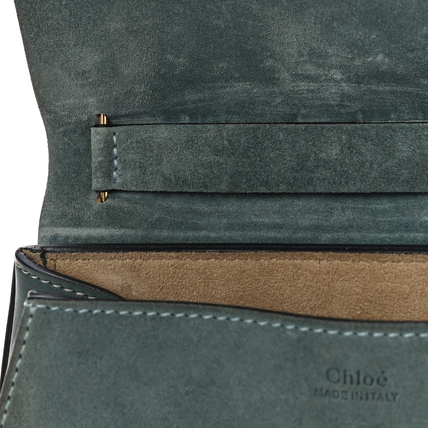 Suede Smooth Calfskin Mini Drew Shoulder Bag Cloudy Blue