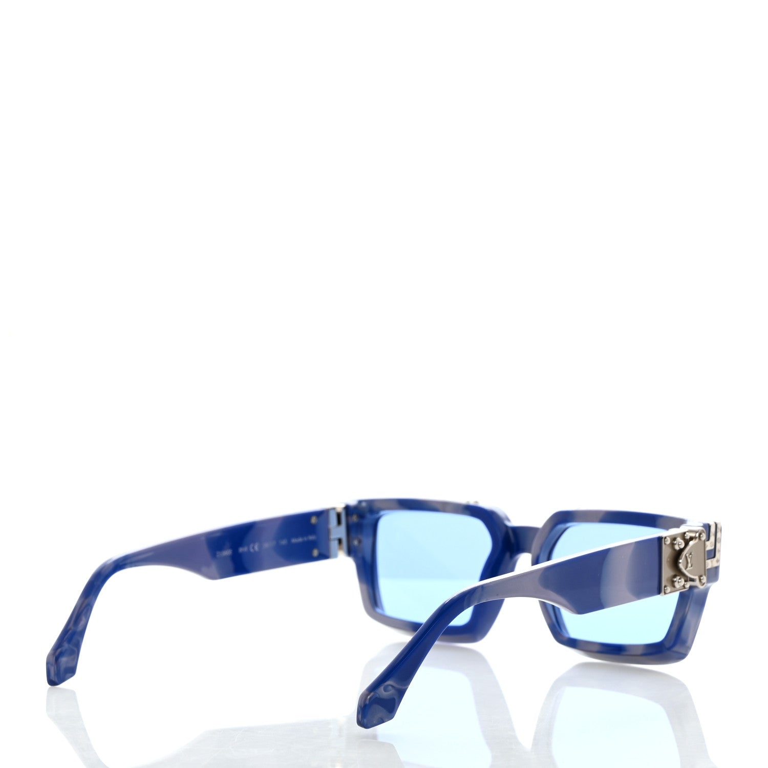Louis Vuitton Acetate 1.1 Millionaires Sunglasses Z1560E Blue Marble 4 of 7