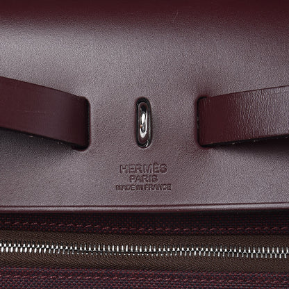 Hermes Vache Hunter Toile Officier Herbag Zip 31 PM Prune 7 of 9