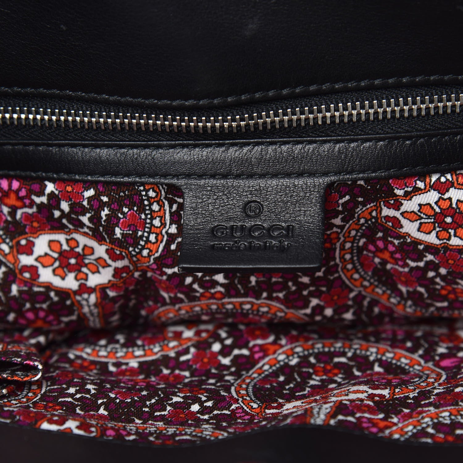 Gucci Patent Romy Medium Tote Black 6 of 9
