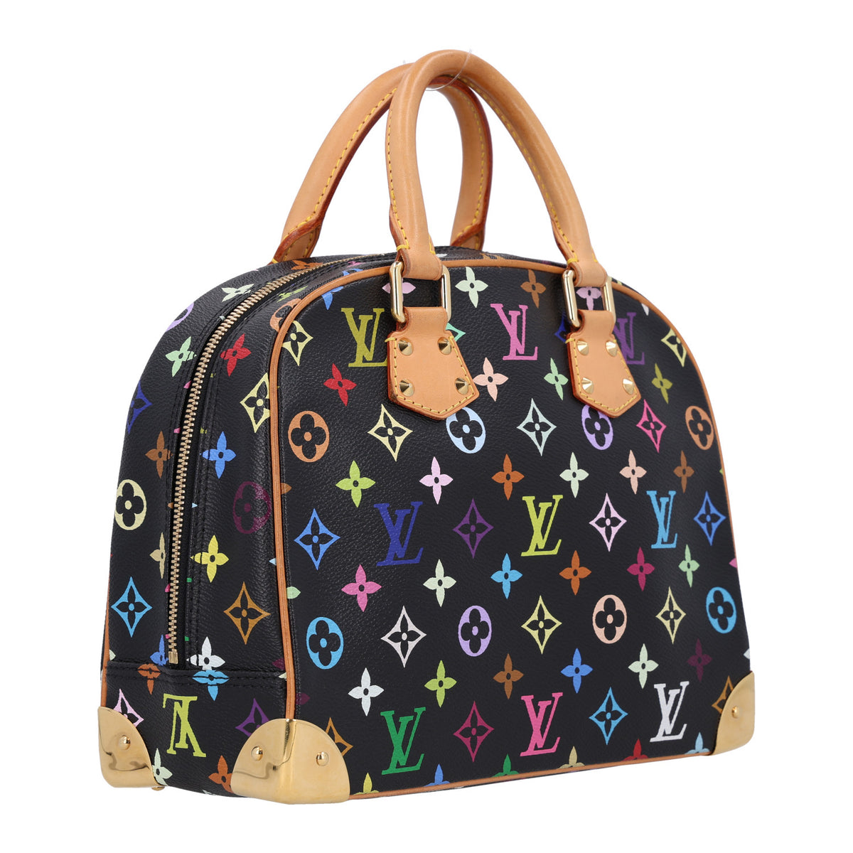 Louis Vuitton Monogram Multicolor Trouville Black 3 of 9