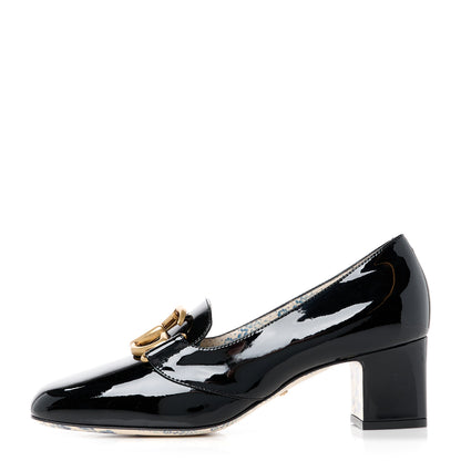 Gucci Vernice GG Victoire 55mm Loafer Pumps 38 Black 1 of 9