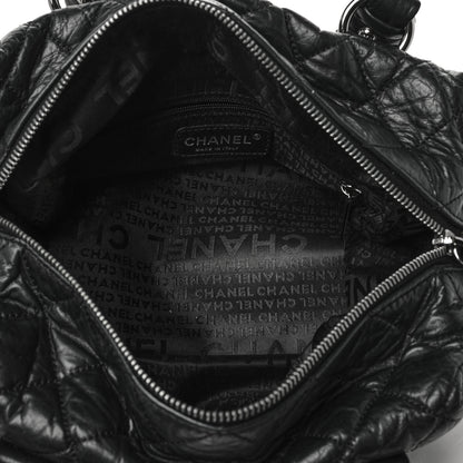 Chanel Distressed Lambskin Small Lady Braid Tote Black 4 of 9