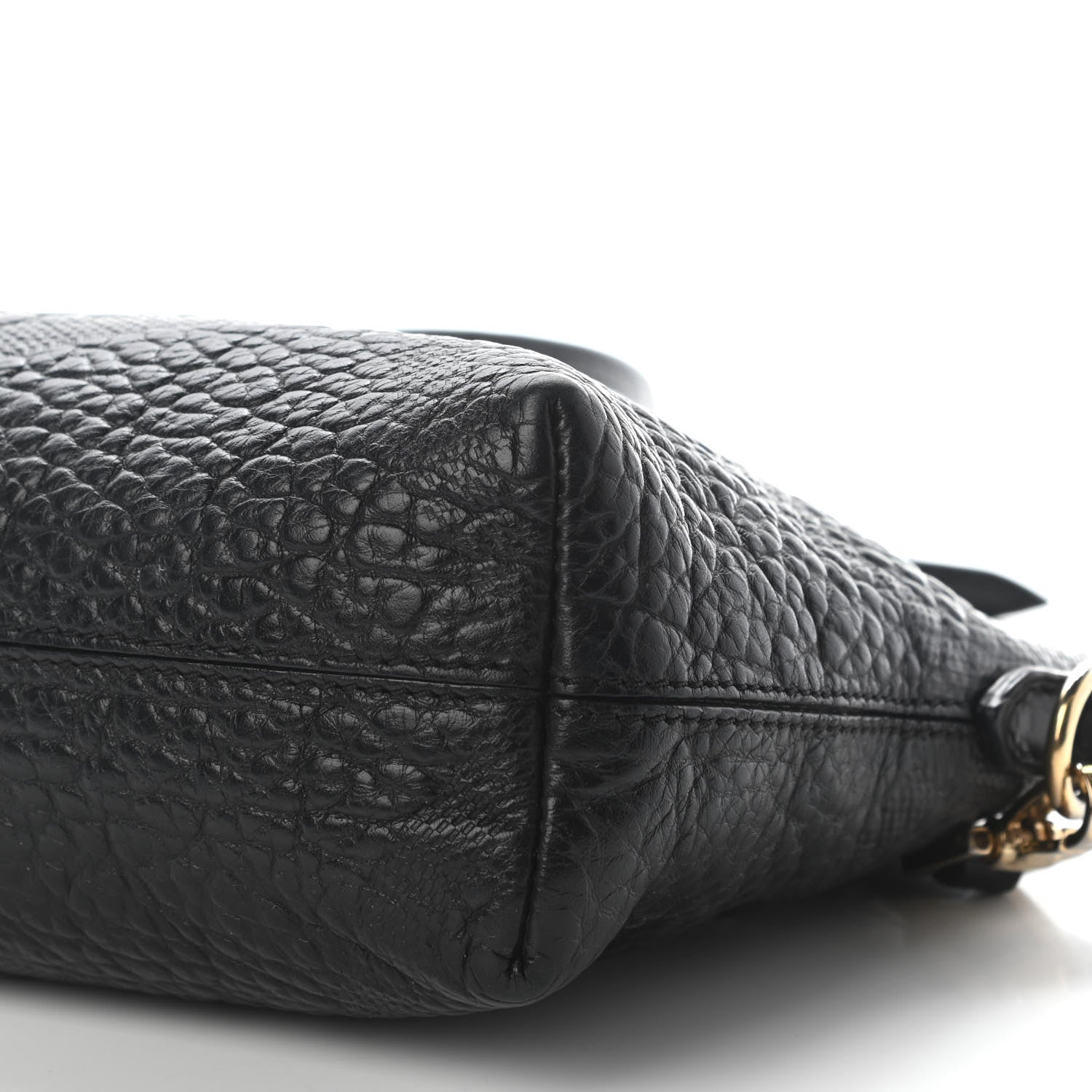 Burberry Signature Grain Calfskin Check Embossed Small Chichester Crossbody Clutch Bag Black 8 of 9