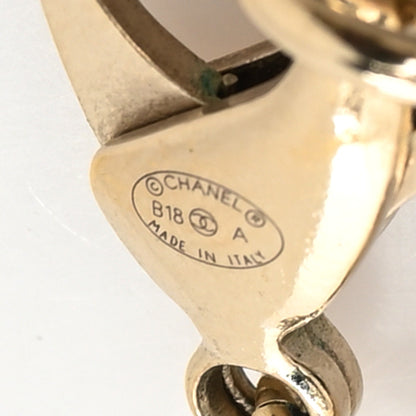 Chanel Crystal Enamel Pearl CC Bead Long Necklace Black Gold 3 of 3