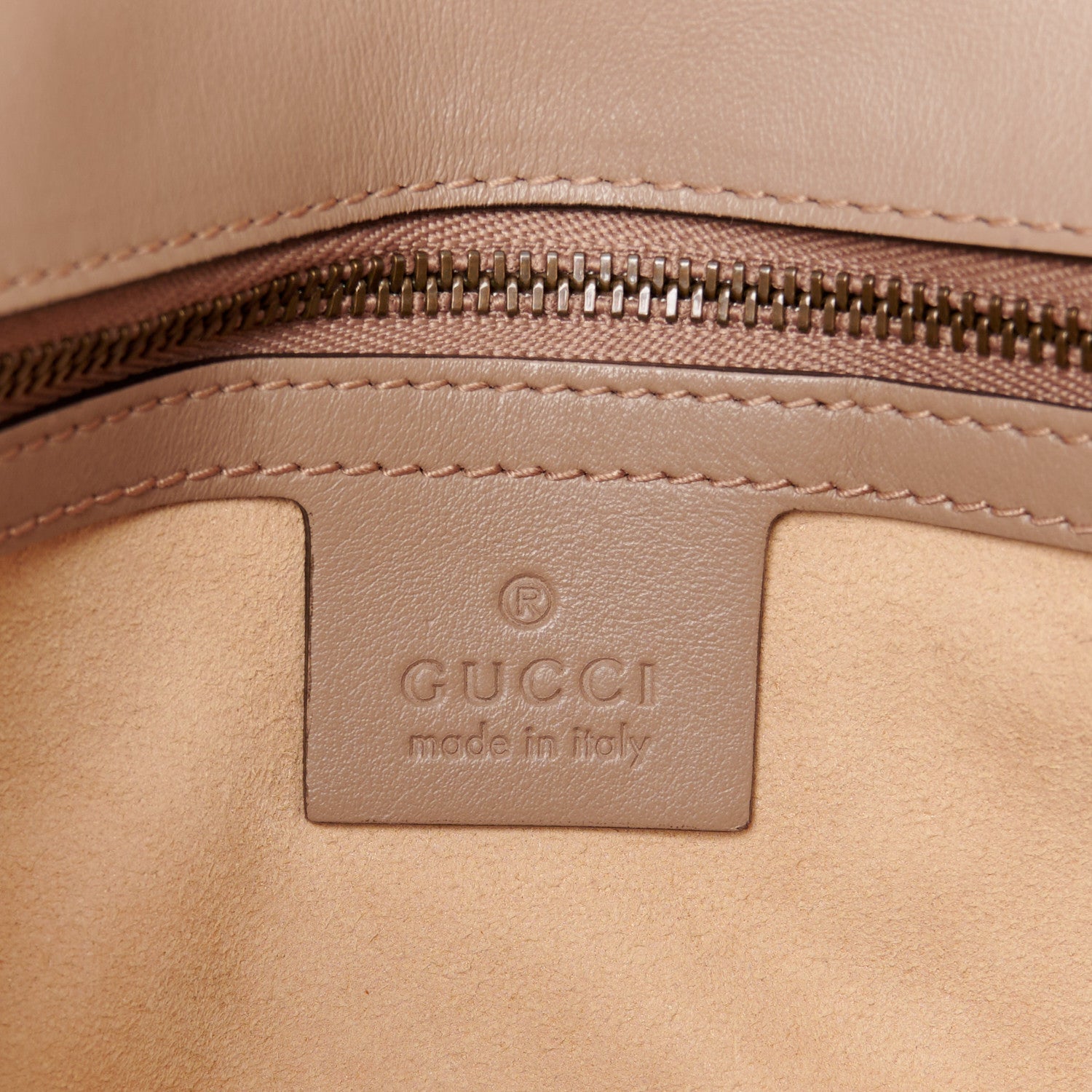 Gucci Calfskin Matelasse Medium GG Marmont Shoulder Bag Porcelain Rose 6 of 10