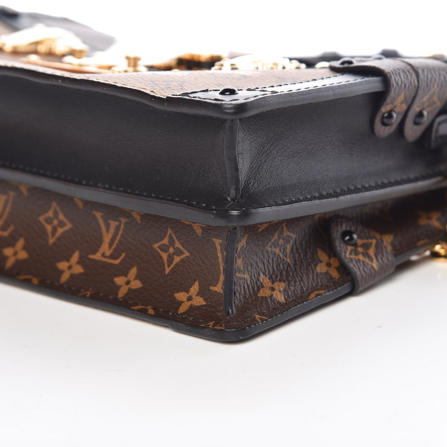 Reverse Monogram Trunk Clutch
