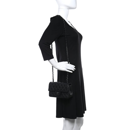 Chanel Lambskin Quilted Mini Rectangular Flap So Black 2 of 9