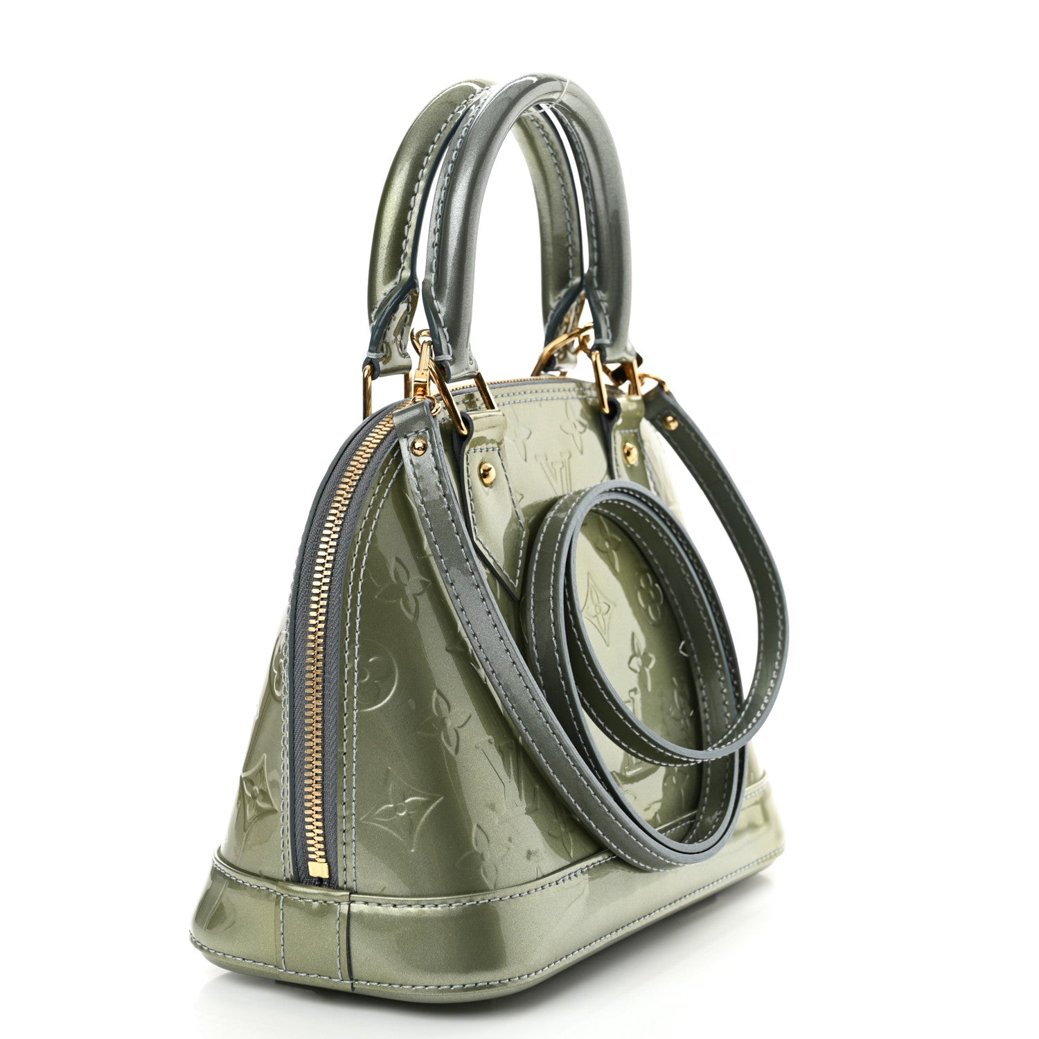 Louis Vuitton Vernis Alma BB Givre 3 of 9