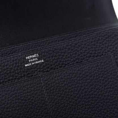 Hermes Togo Dogon Duo Wallet Black 7 of 9