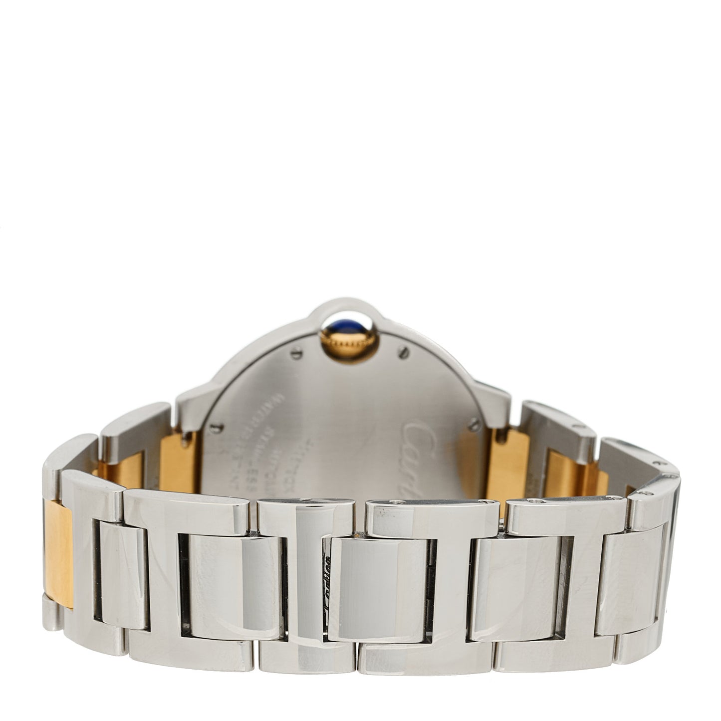 Stainless Steel 18K Yellow Gold 36mm Ballon Bleu De Cartier Automatic Watch