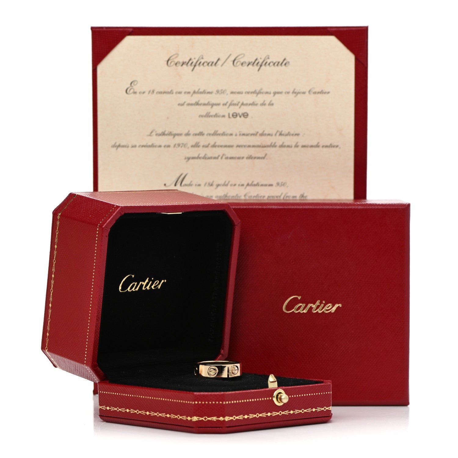 Cartier 18K Yellow Gold 5.5mm LOVE Ring 52 6 5 of 5
