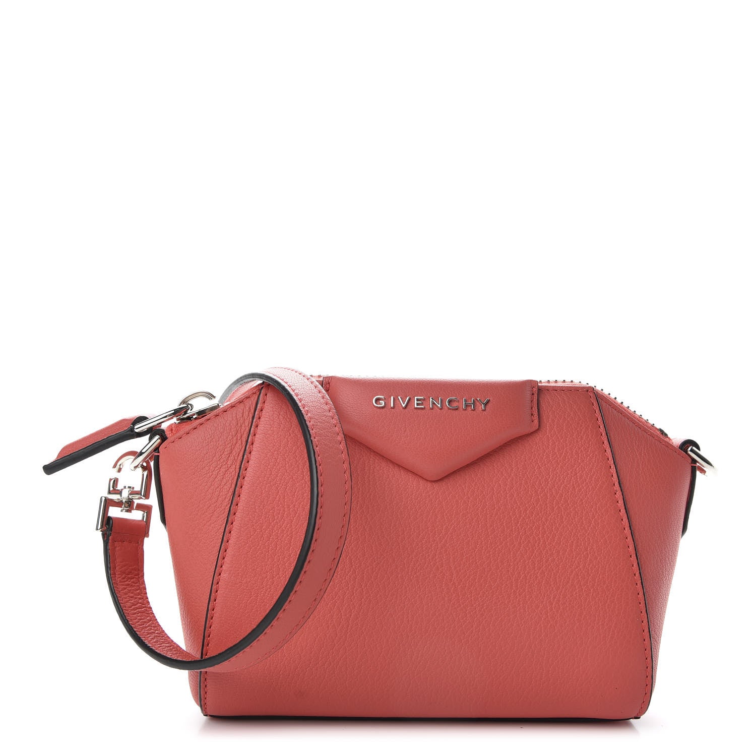 Givenchy Sugar Goatskin Nano Antigona Coral 1 of 9