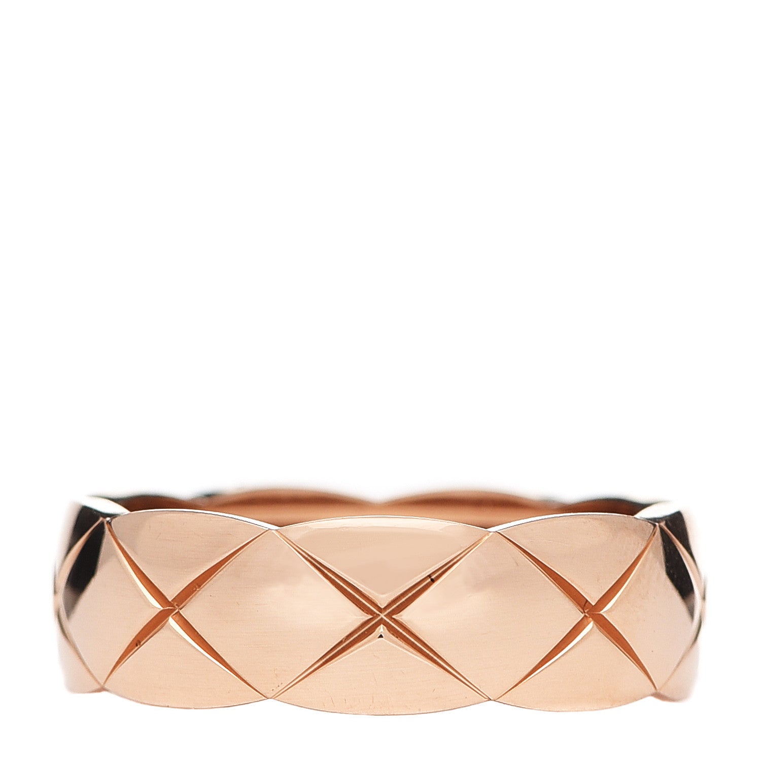 Chanel 18K Beige Gold Small Coco Crush Ring 58 8.5 1 of 5