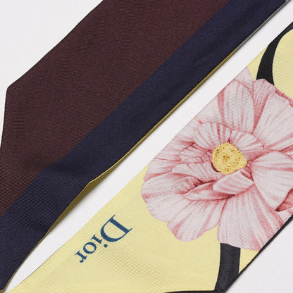 Christian Dior Silk ABCDior R Mitzah Scarf Yellow 4 of 4