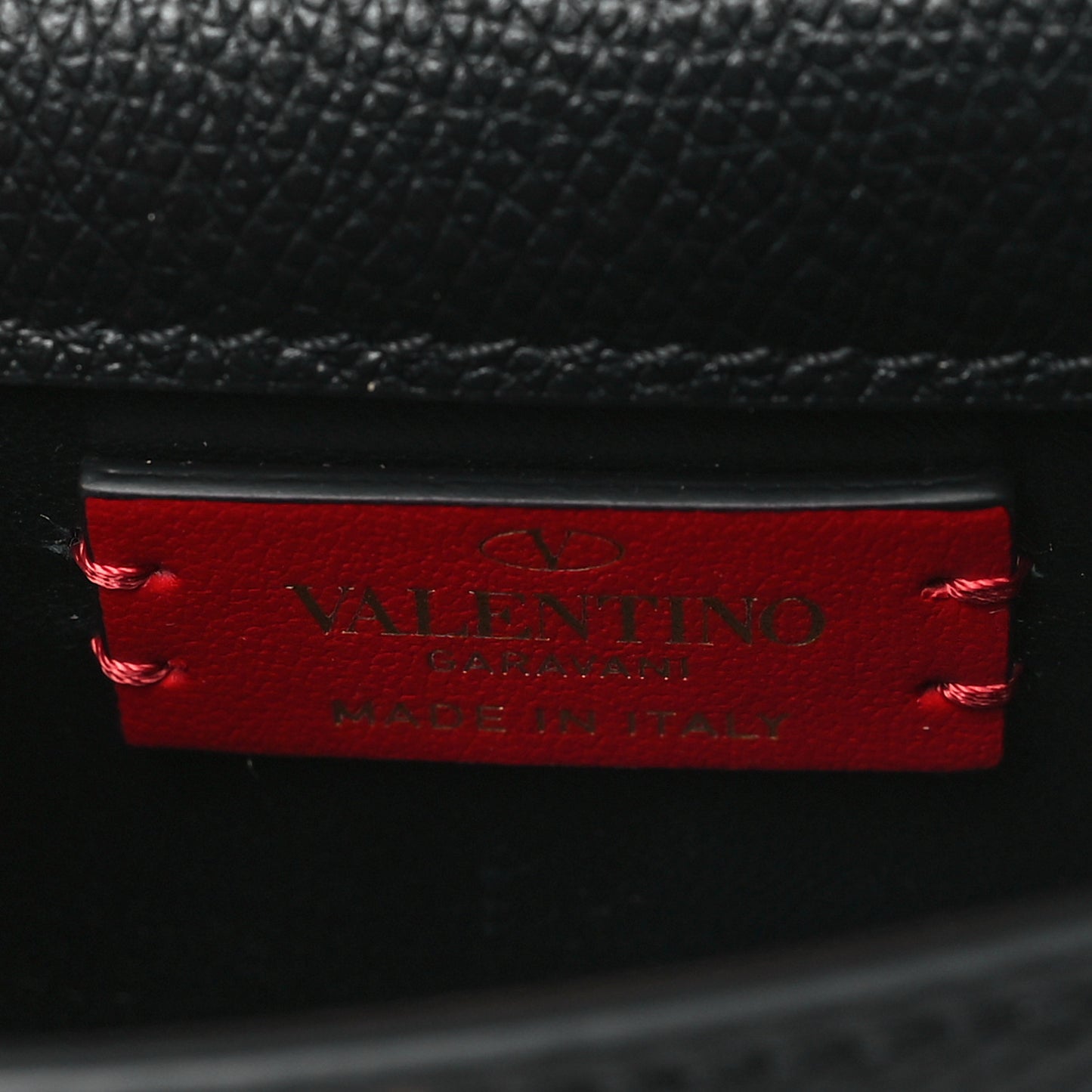 Grainy Calfskin Mini VLogo Belt Bag  85 34 Black