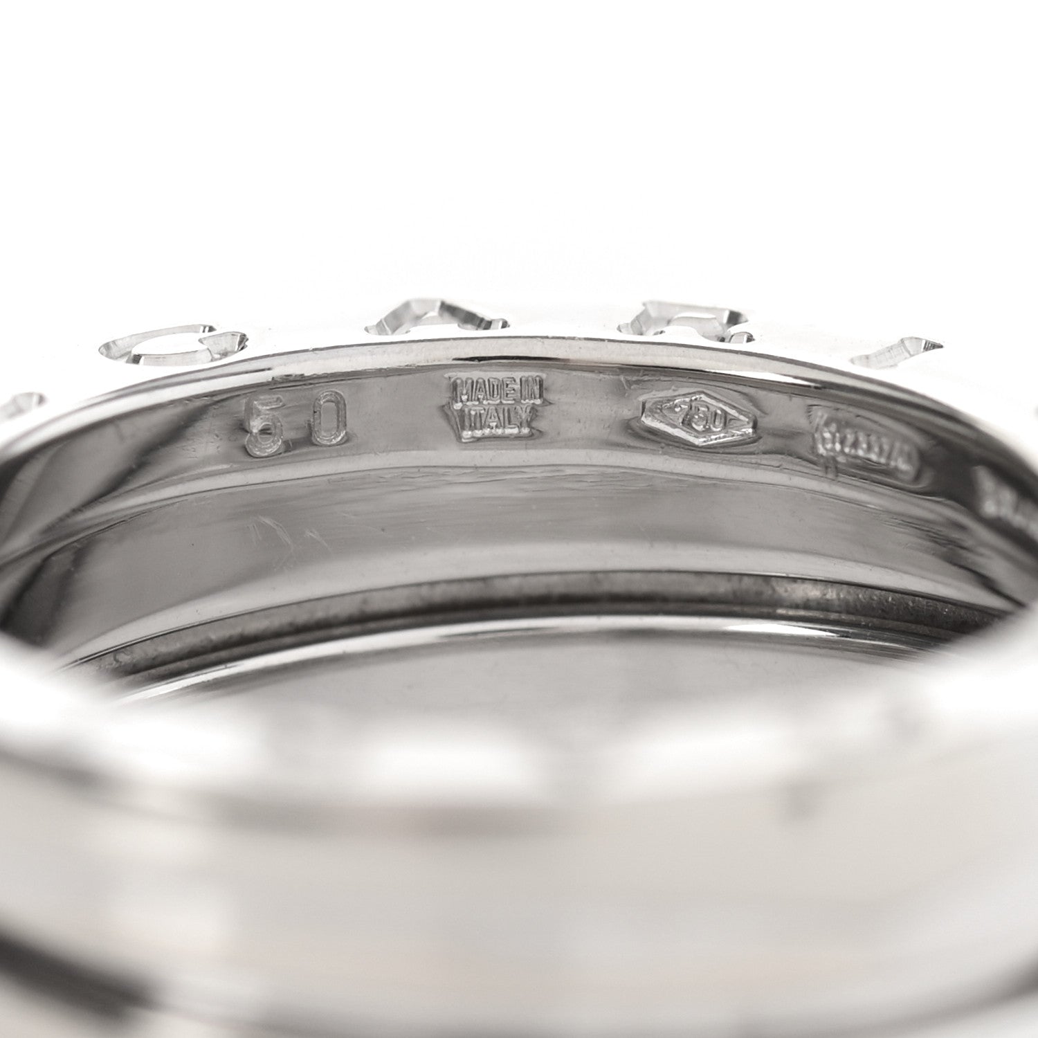 Bulgari 18K White Gold B.Zero1 Three-Band Ring 50 5.25 5 of 7