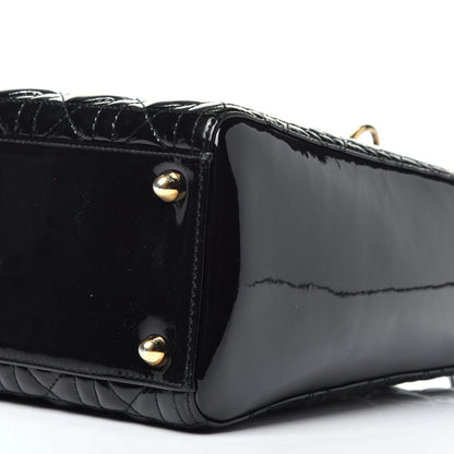 Christian Dior Patent Cannage Large Lady Dior Black 10 of 10