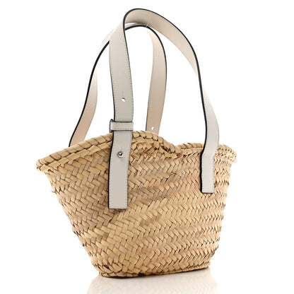 Loewe Raffia Mini Basket Tote Bag Natural White 3 of 13