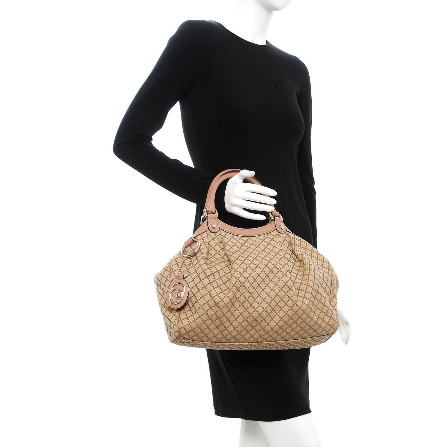 Gucci Diamante Medium Sukey Tote Beige 2 of 11