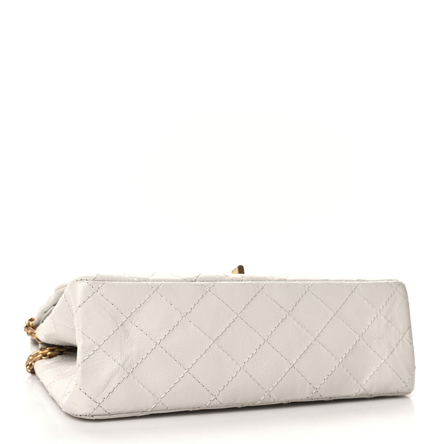 Chanel Aged Calfskin Quilted 2.55 Reissue 225 Flap White 4 of 10