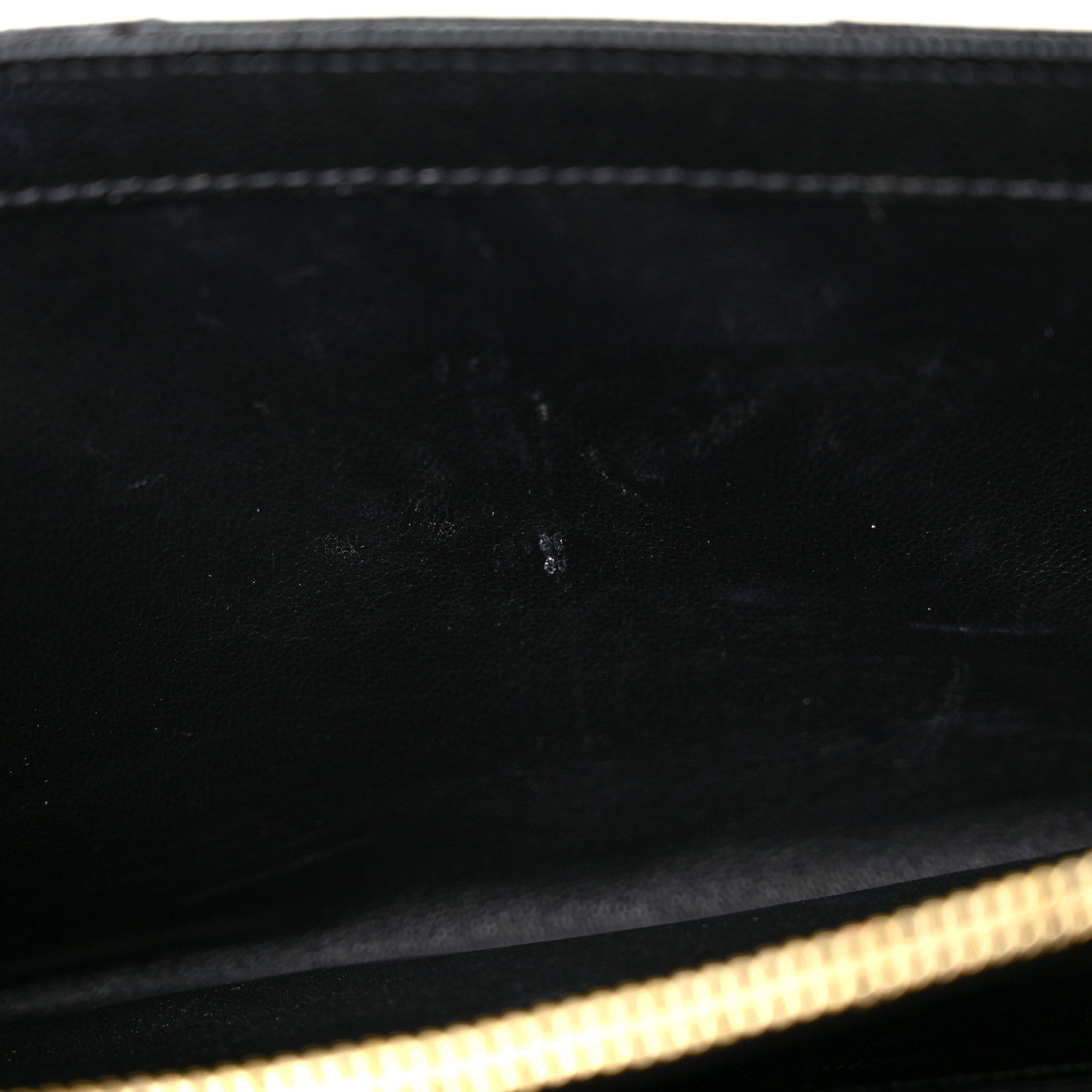 Saint Laurent Grain De Poudre Matelasse Chevron Monogram Chain Wallet Black 15 of 19