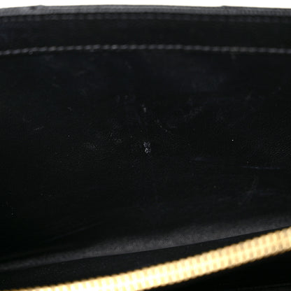 Saint Laurent Grain De Poudre Matelasse Chevron Monogram Chain Wallet Black 15 of 19