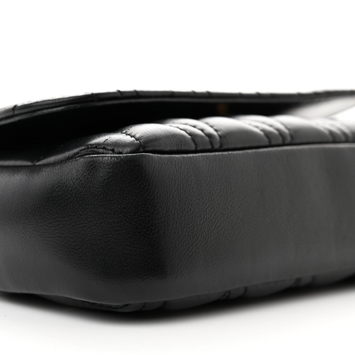 Nappa Quilted Virtus V Evening Bag Black