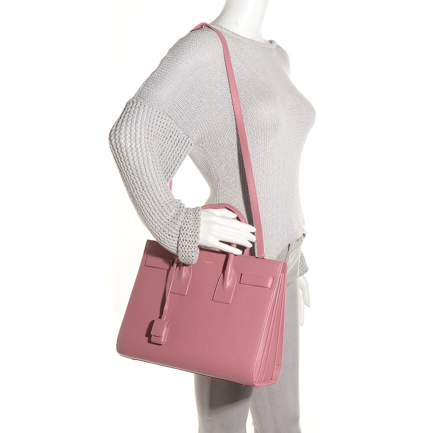 Calfskin Small Sac De Jour Dark Rose