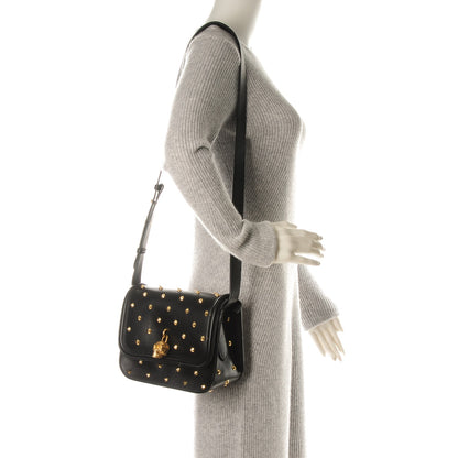 Alexander McQueen Calfskin Small Studded Padlock Flap Cross Body Black 2 of 7