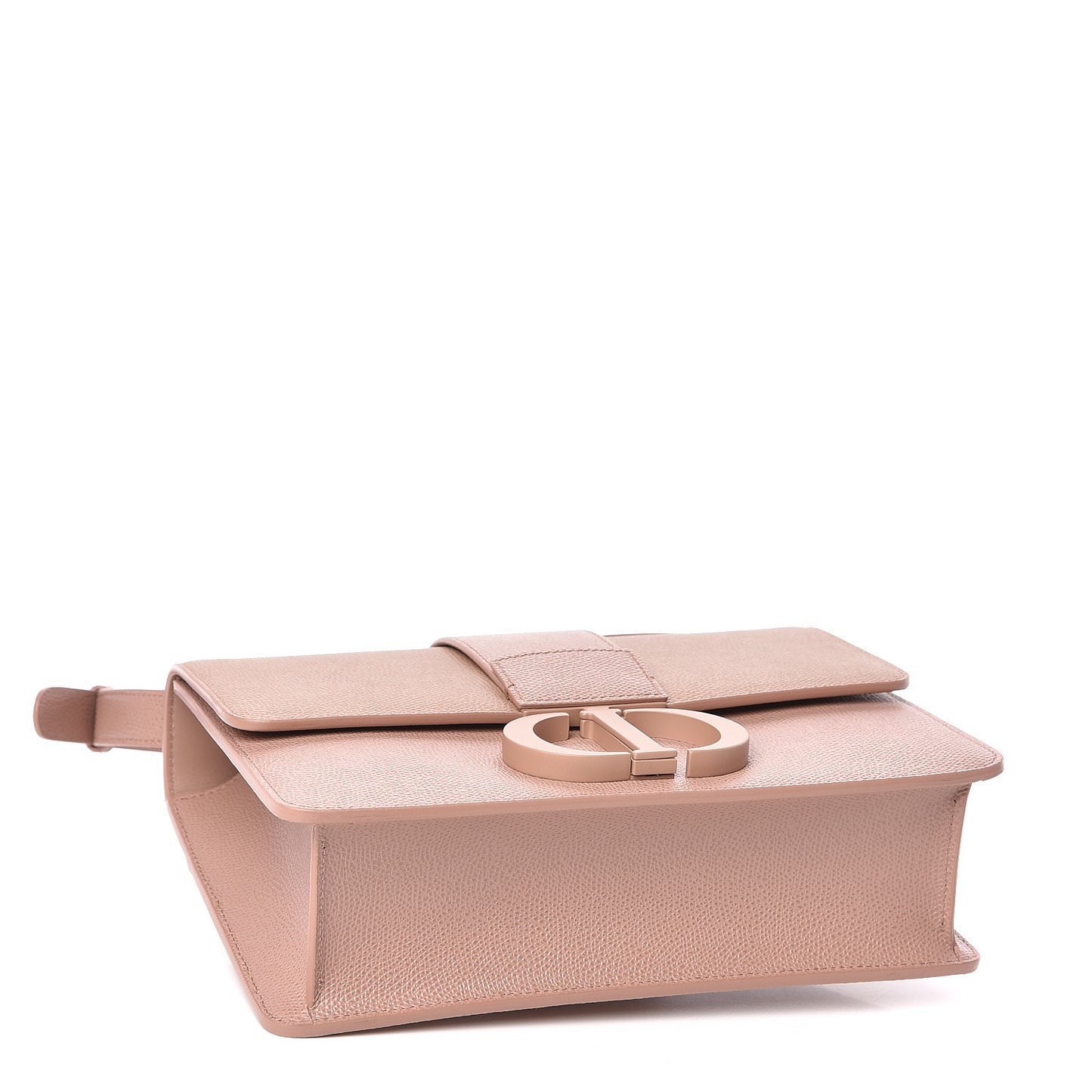 Ultra Matte Grained Calfskin 30 Montaigne Flap Bag Blush
