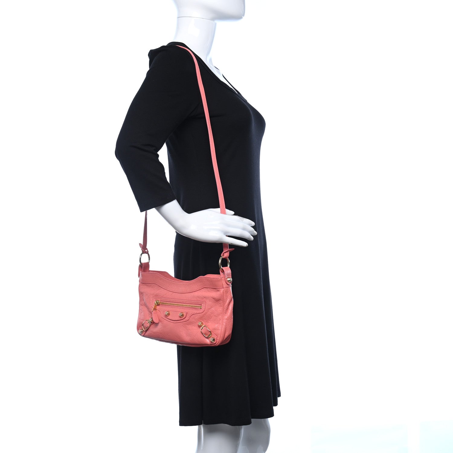 Balenciaga Agneau Giant 12 Gold Hardware Hip Rose Azalee 2 of 9