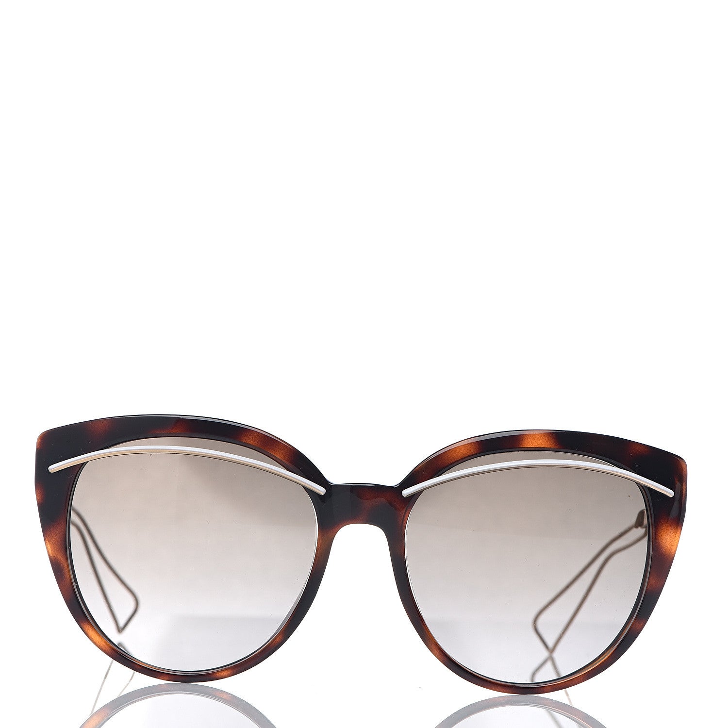 Christian Dior Cat Eye Liner Sunglasses Tortoise 2 of 8