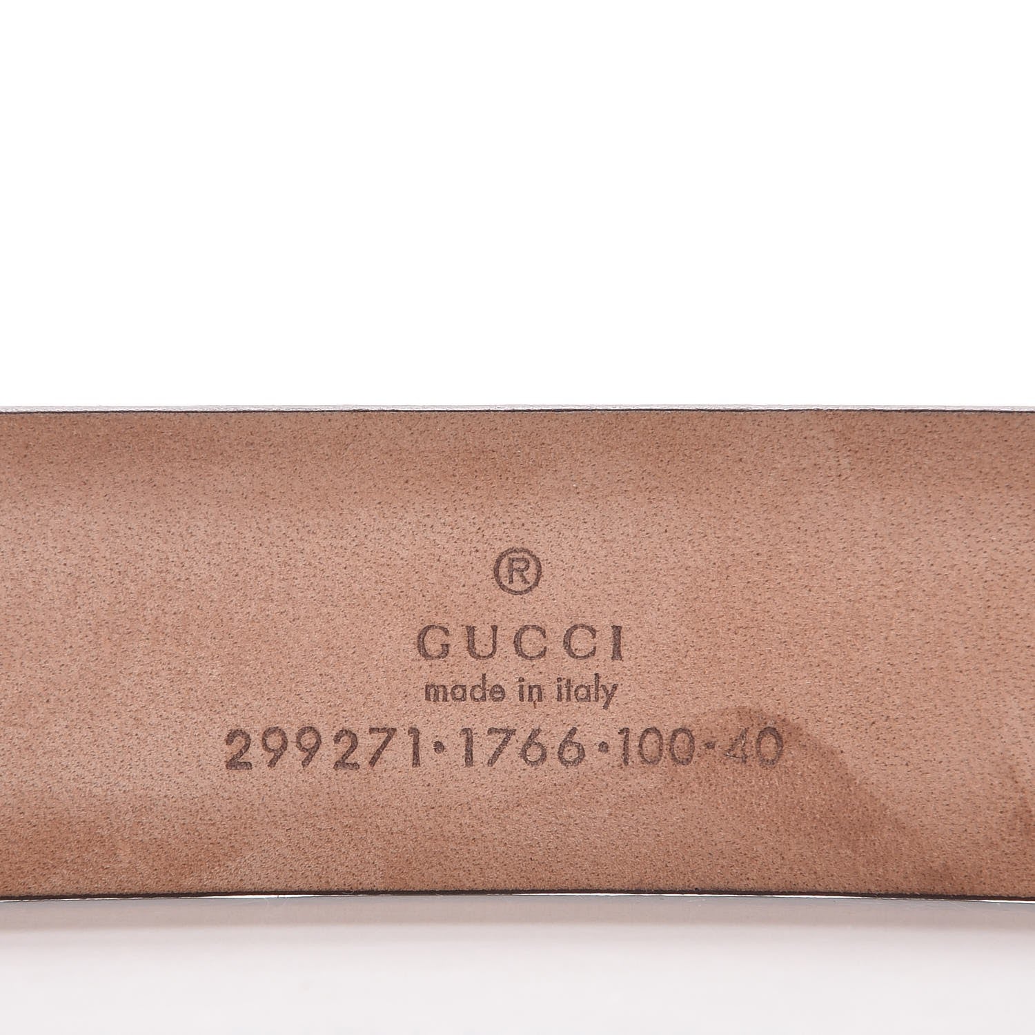 Gucci Mens Calfskin Selleria Belt 100 40 Cocoa 4 of 6