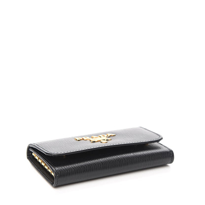 Prada Vitello Move 6 Key Holder Black 3 of 6