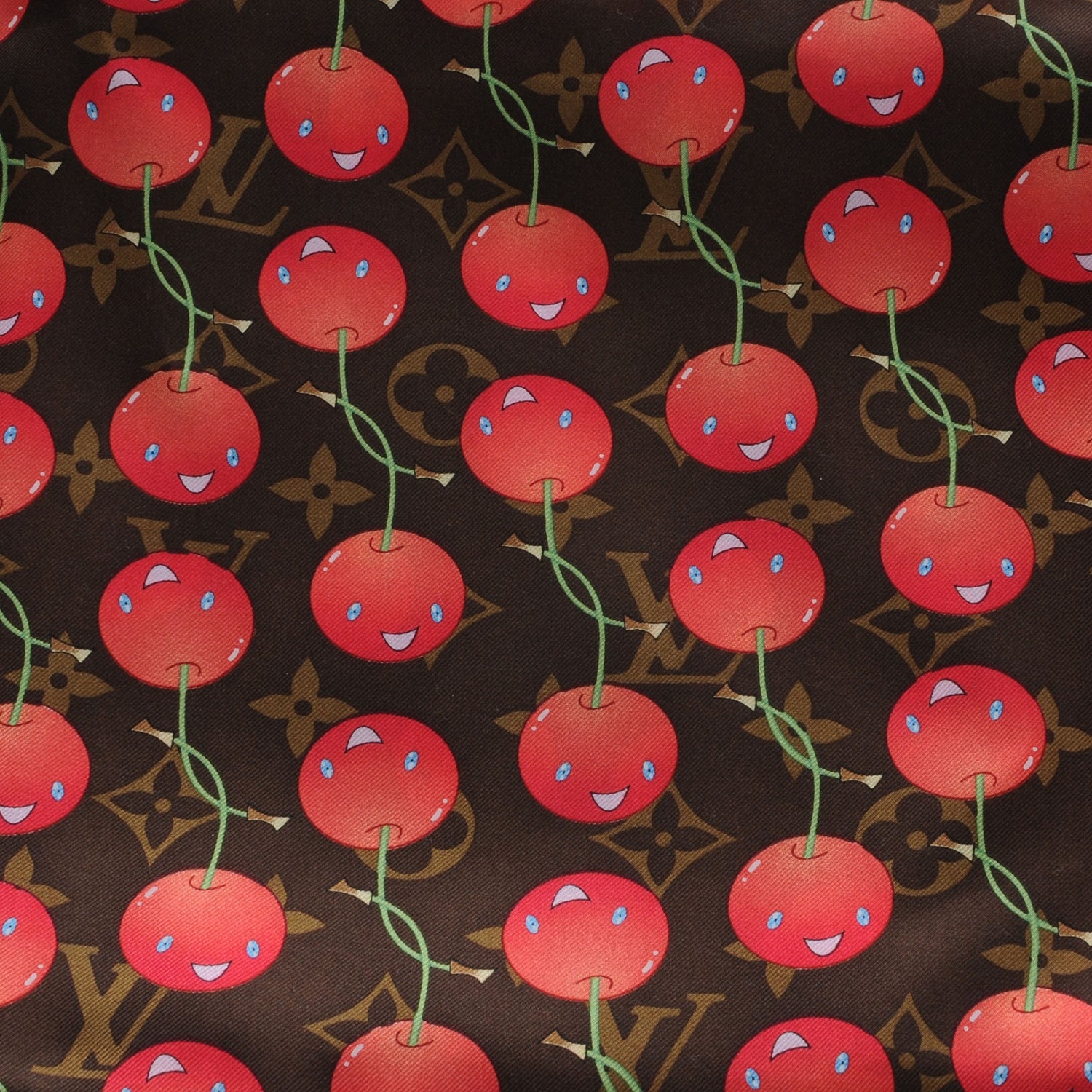 Louis Vuitton Monogram Cerises Scarf 1 of 8