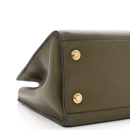 Louis Vuitton Taurillon City Steamer MM Kaki Black 11 of 13