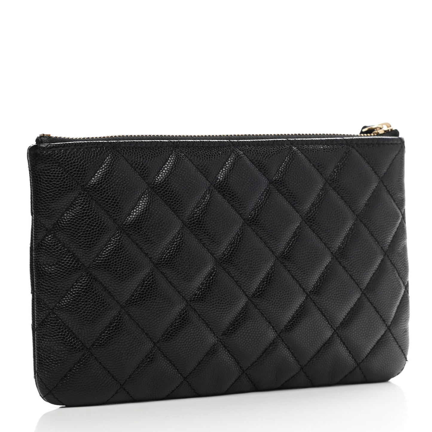 Caviar Quilted Small French New Wave CC Pouch Black
